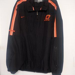 Oklahoma State Cowboys Nike Team Authentic Zip Up Embroidered Warm up Jacket XL